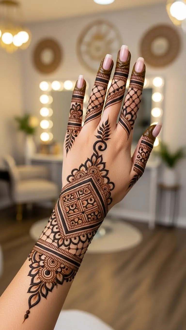 arabic mehndi design back full