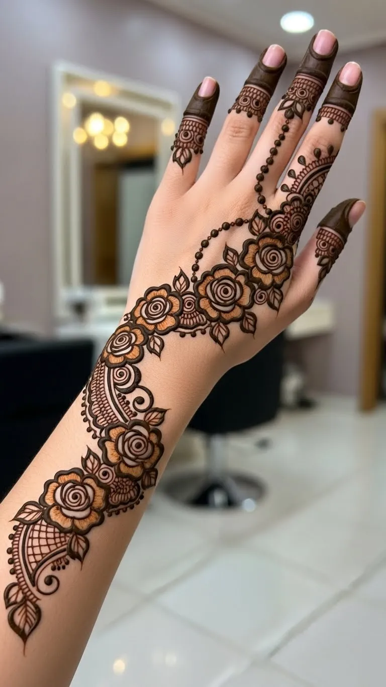 arabic mehndi design back hand
