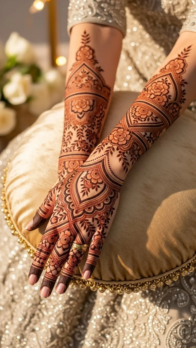 bridal arabic mehndi design