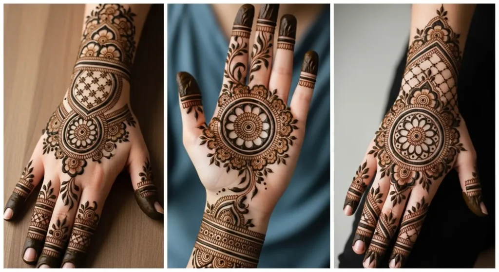 Arabic Circle Mehndi Design
