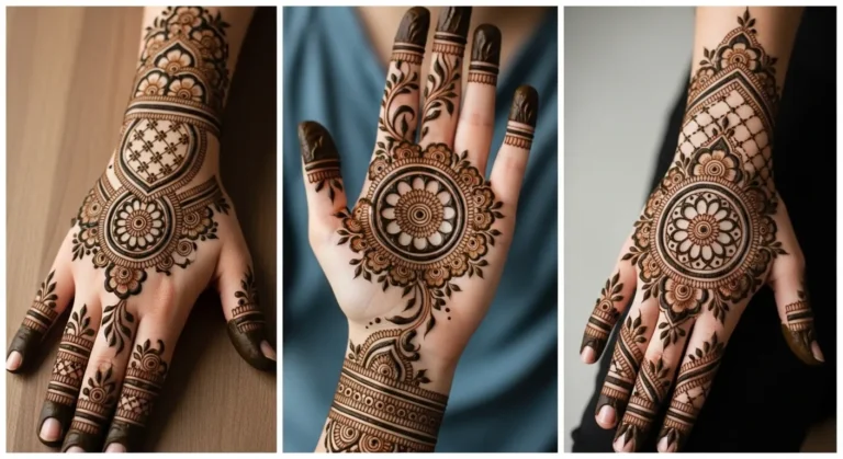 Arabic Circle Mehndi Design