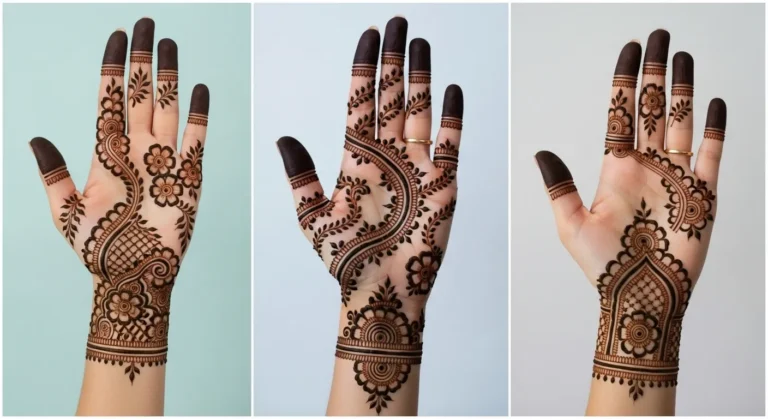 Arabic Mehndi Design For Karwa Chauth
