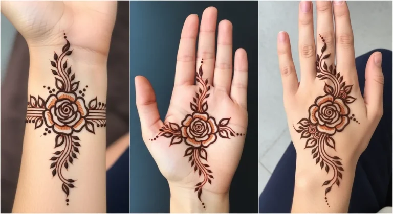 Arabic Rose Mehndi Design