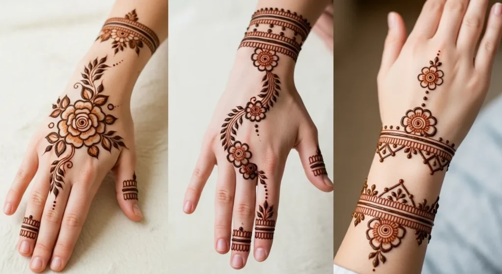 Flower Arabic Mehndi Design