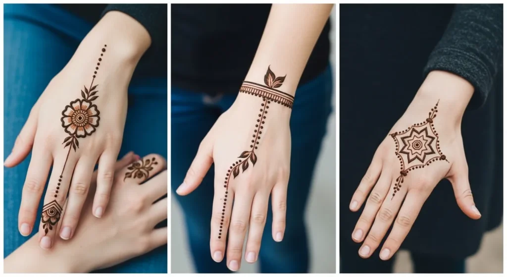 Very Easy And Simple Arabic Mehndi Designs