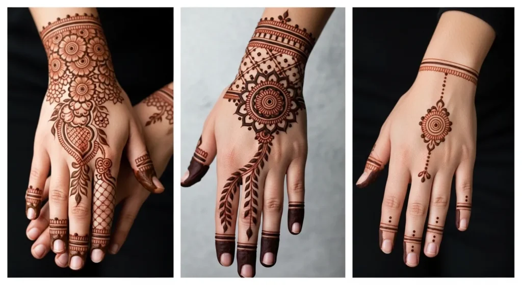 back hand mehndi design