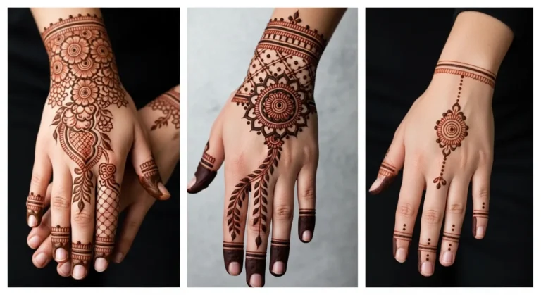 back hand mehndi design