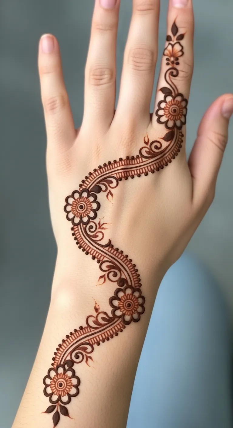  Twisted bail Arabic design back hand