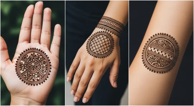 circle mehndi design