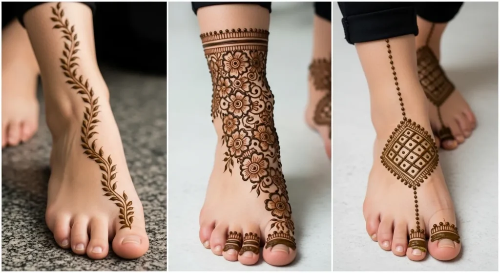 feet mehndi design