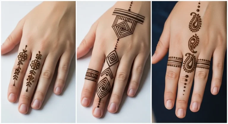 finger mehndi design