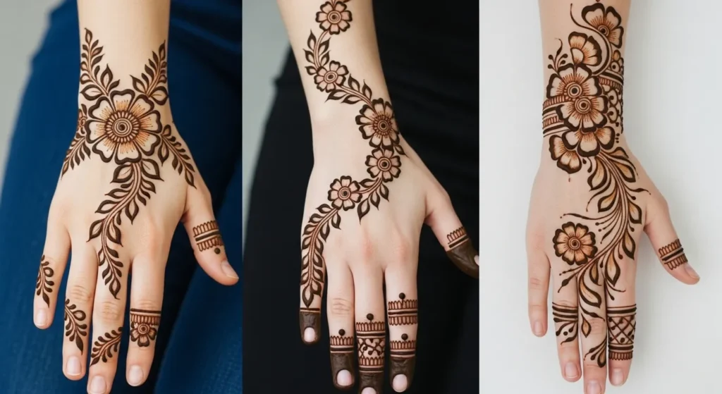 flower mehndi design