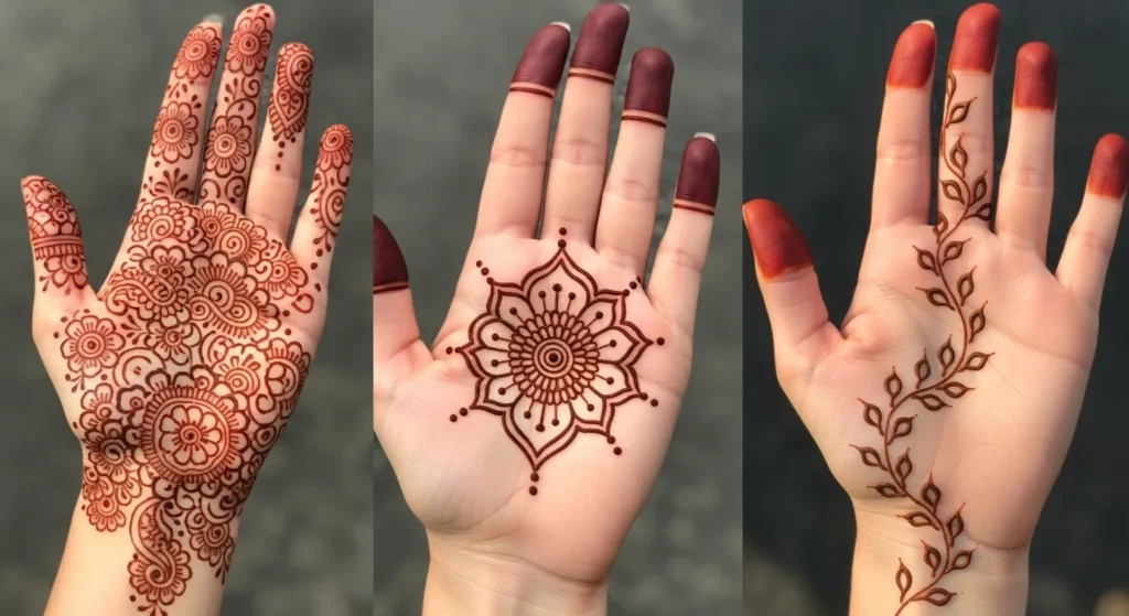 palm mehndi design