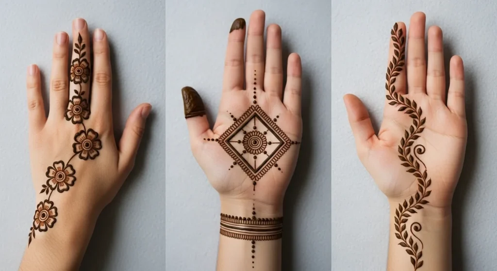 right hand mehndi design