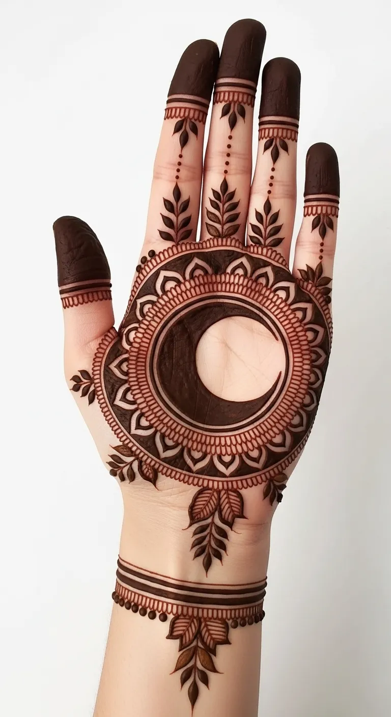 Best chand mehndi with mandala pattern
