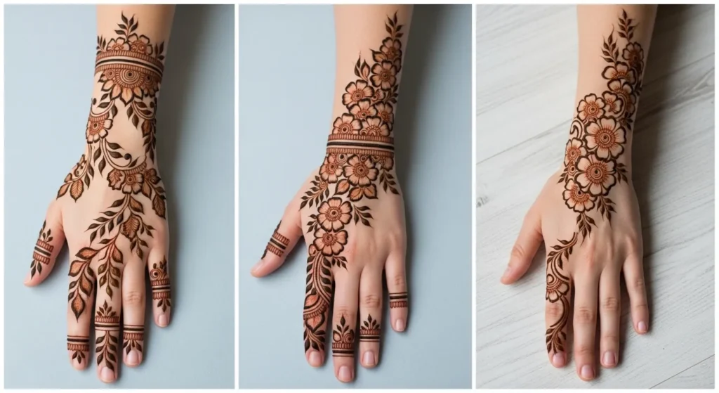 floral mehendi design