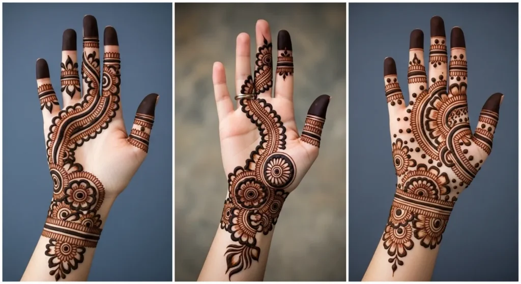 left hand mehndi design